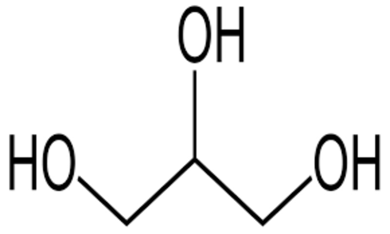 Glycerin có công thức hóa học là C3H8O3